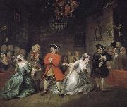 William Hogarth Beggar s opera oil painting